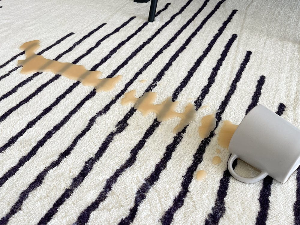 ESSA - Aldana Black and Cream Tribal Washable Rug