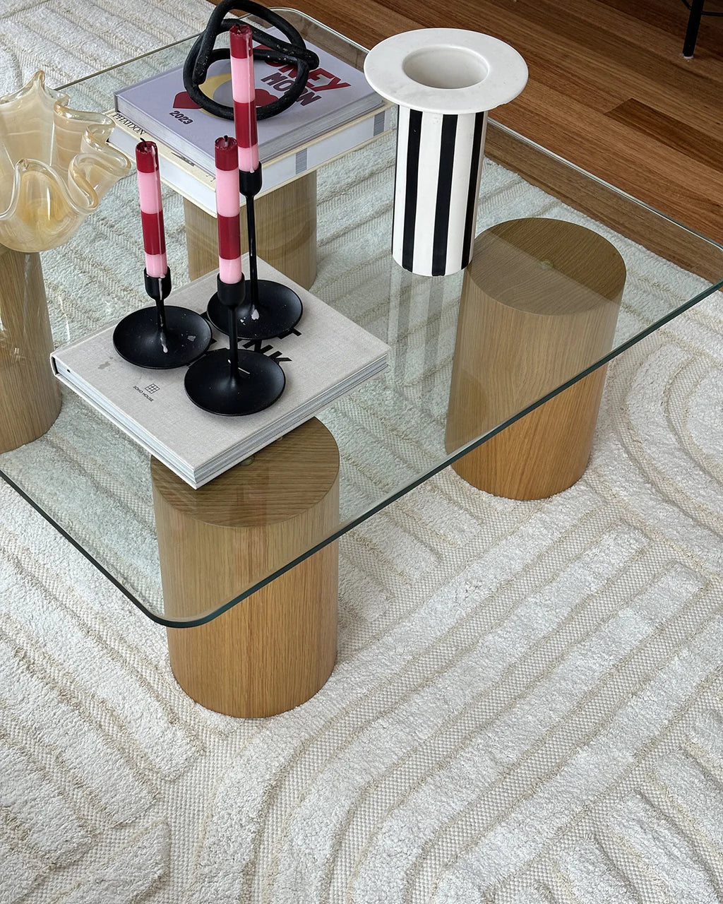 ESSA - Etta Ivory Geometric Washable Rug